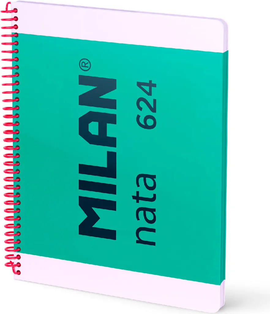 Bloc-notes A4 Milan Nata Couverture Rigide Transparente 80 Feuilles - 2