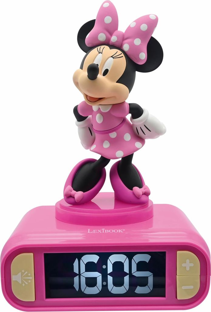 Lexibook - Minnie 3D Digitaler Wecker und Nachtlicht ( RL800MN)