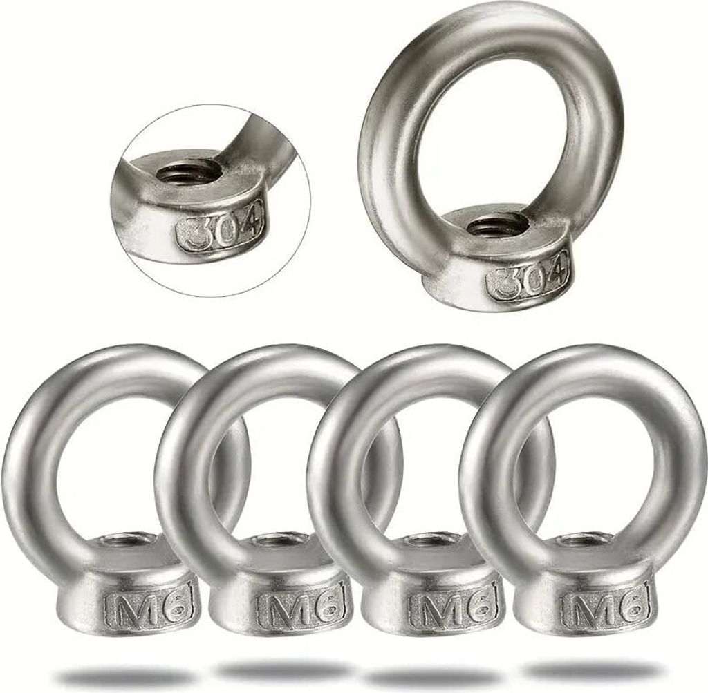 Ringmutter Edelstahl, M6 Produktbild 