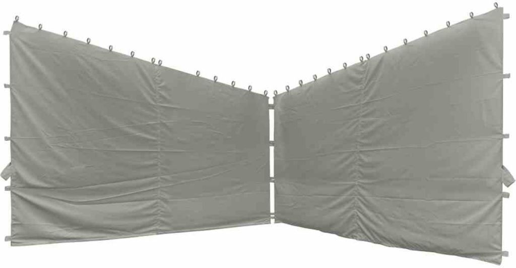 Parties latérales pour pavillon Berlino 4x4 m, gris, set de Image du produit 