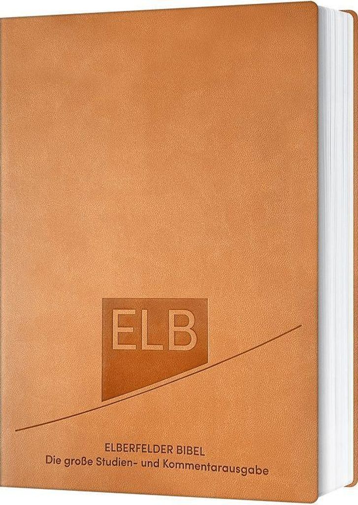 Elberfelder Bibel. Die große Studien- und Kommentarausgabe, Kunstleder Beige