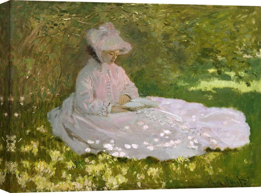 Leinwandbilder - Claude Monet, Springtime – 100x70 cm
