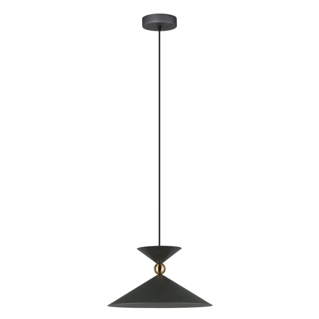 Italux QUELTO PND-84432-1-GR Lampe suspendue moderne grise pour salon