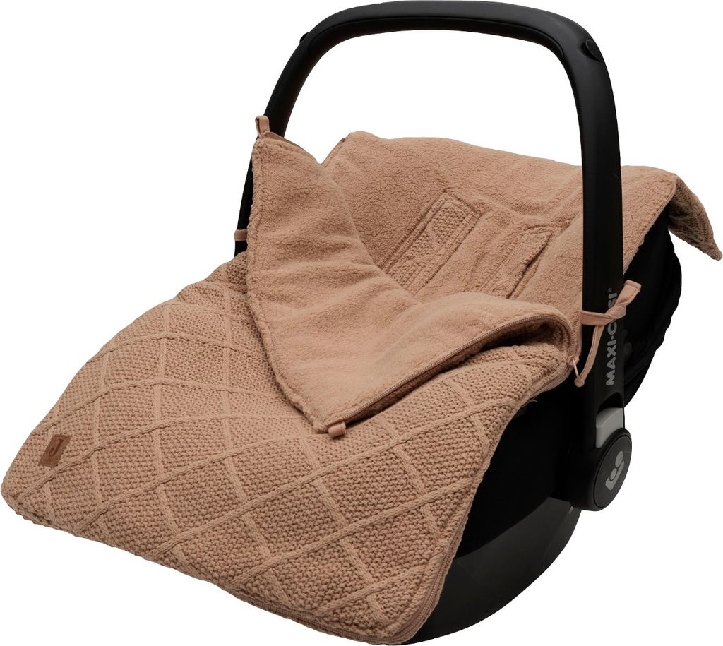 Jollein Check Knit Biscuit 3/5-Punkt 0-9 Monate Autositz Fußsack 025-811-68039