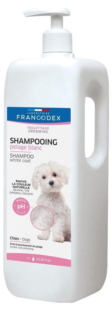 FRANCODEX White Coat - Shampoo für Hunde - 1 l Produktbild 