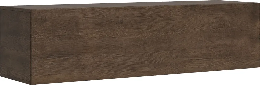 Élément mural en noyer massif avec porte abattante L153,6 cm - Qualité