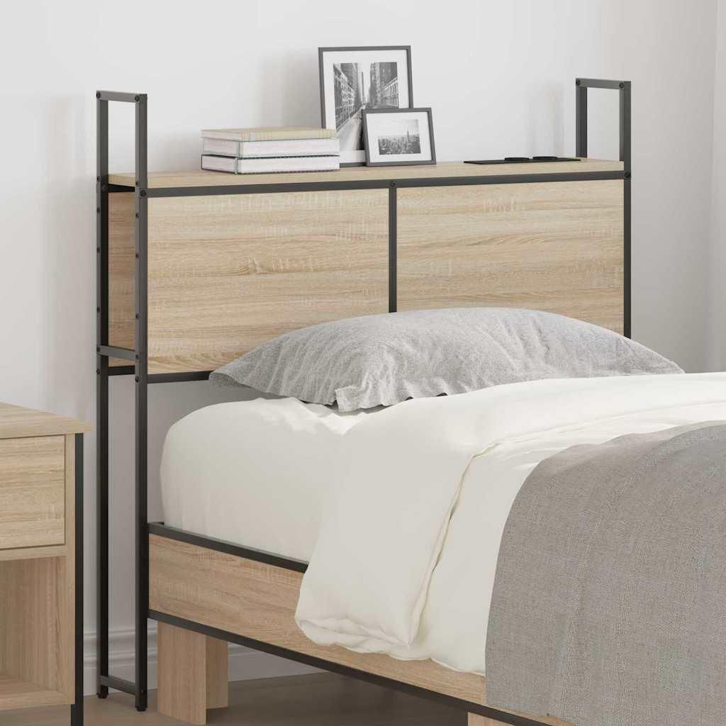 Stauraum-Kopfteil Sonoma Eiche 100 cm Holzwerkstoff
