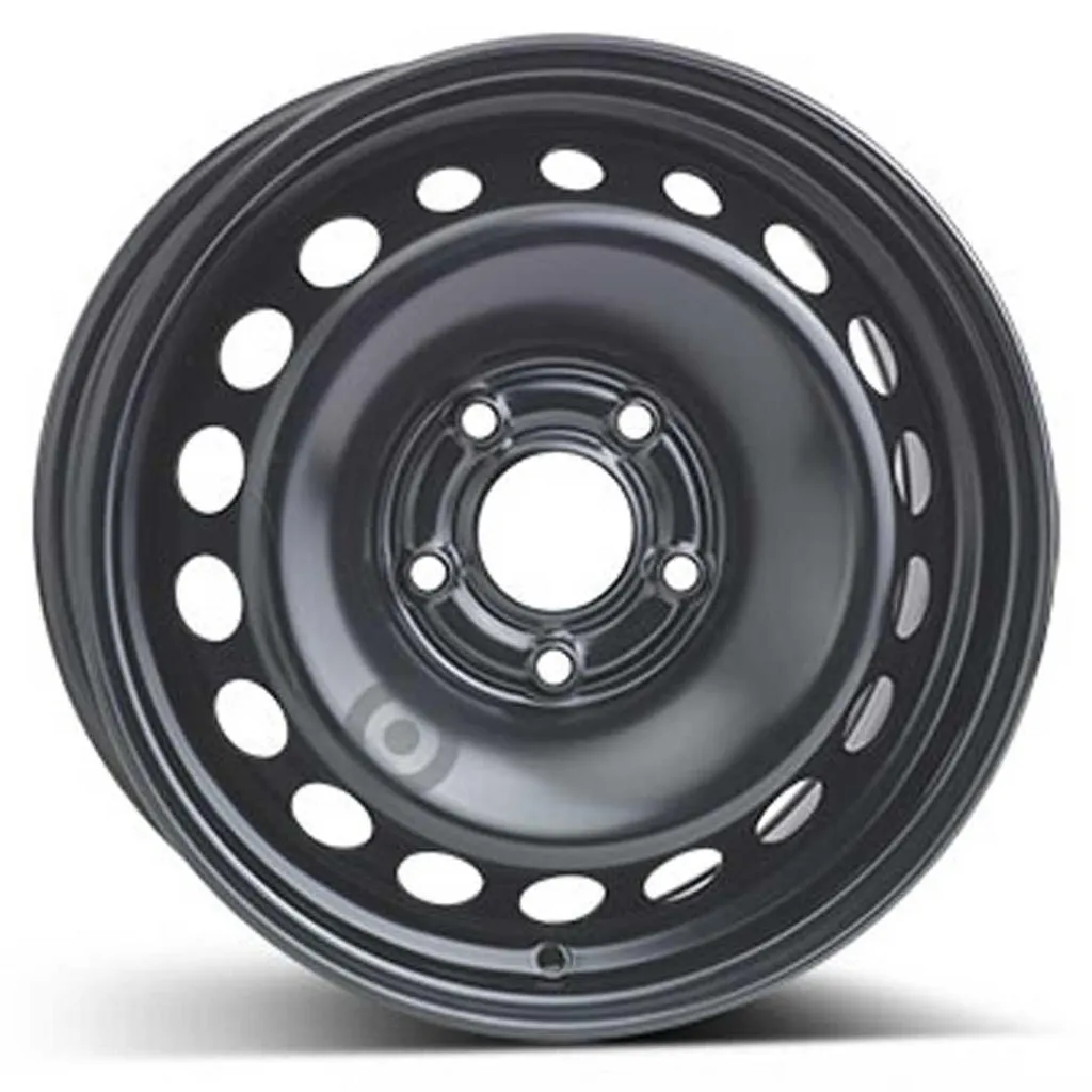 Jante Acier ALCAR 7306 6.5x15 5x114.3 ET43 Noir Anti-Choc et Durable