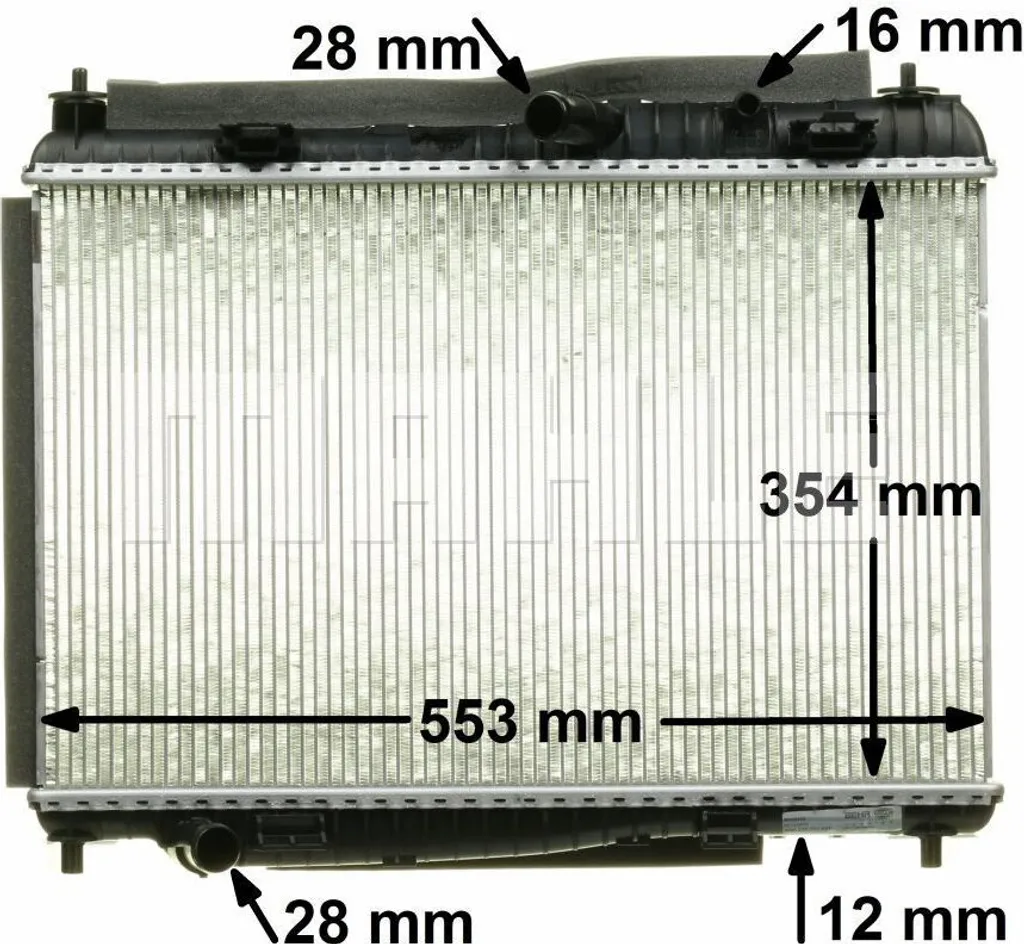 Radiateur moteur MAHLE CR 87 000P pour FORD Fiesta Mk6 et B-MAX