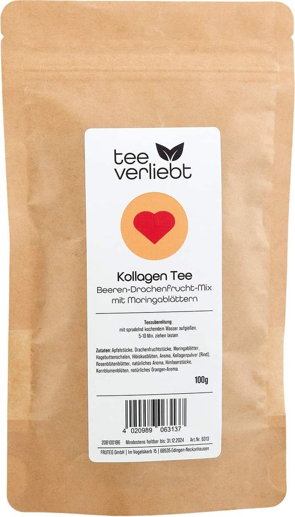 Kollagen Tee Beeren-Drachenfrucht-Mix | 90g