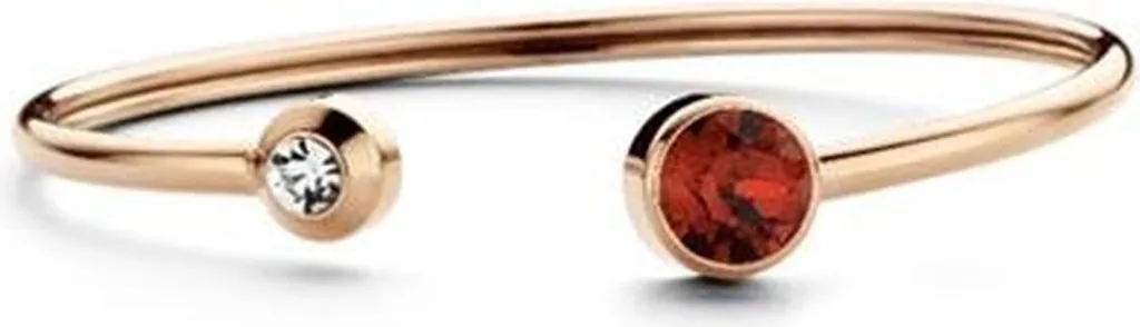 Regalo Donna: Bracciale Rigido CO88 8CB-90249 Oro con Pietra Birthstone
