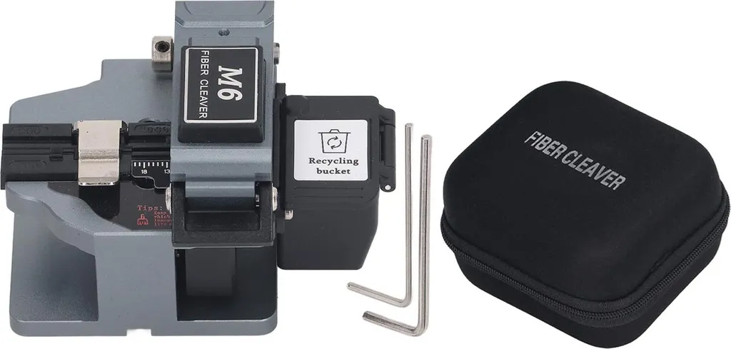 Cliveuse fibre optique automatique M6 grise pour soudure haute qualité
