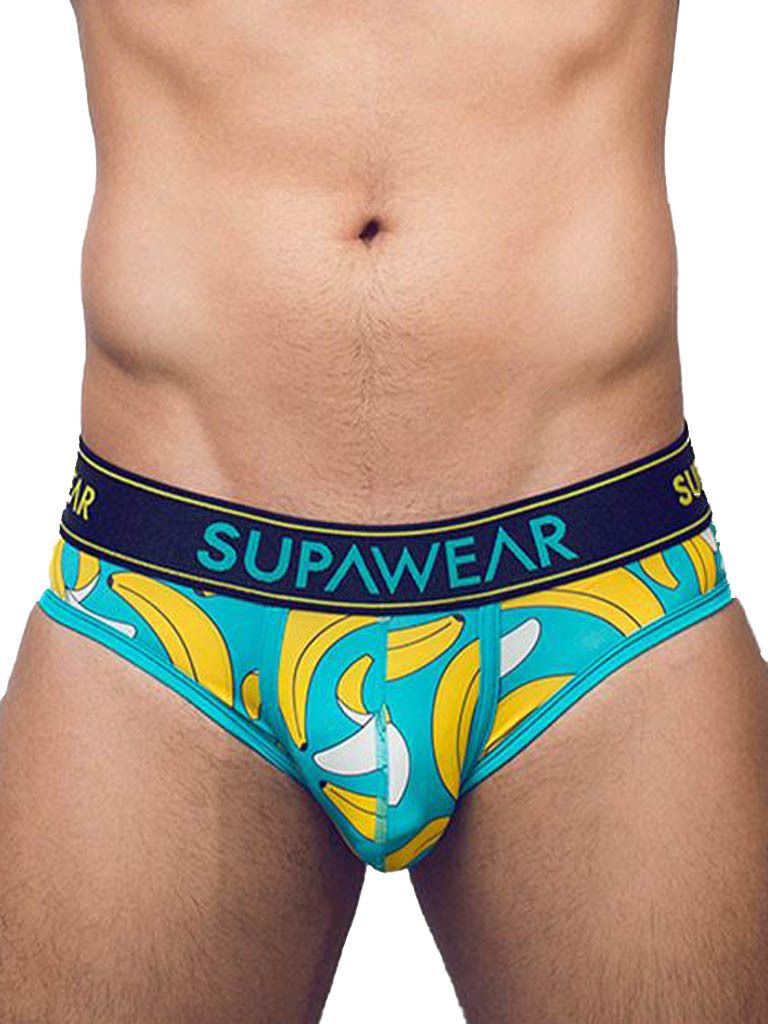 SUPAWEAR - Herren Slip Unterwäsche - Sprint Brief Bananas - 1x Größe S