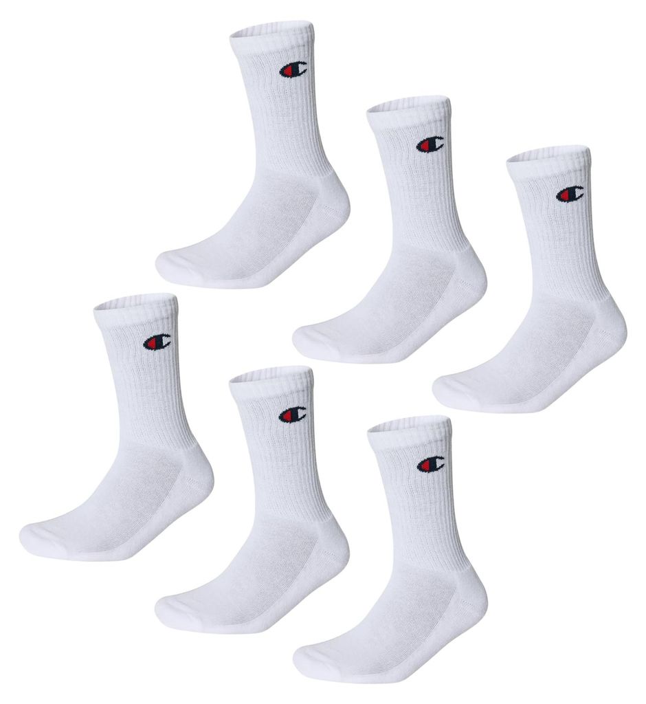 Champion Chaussettes Unisexes, 6 Paires - Crew Chaussettes Image du produit 