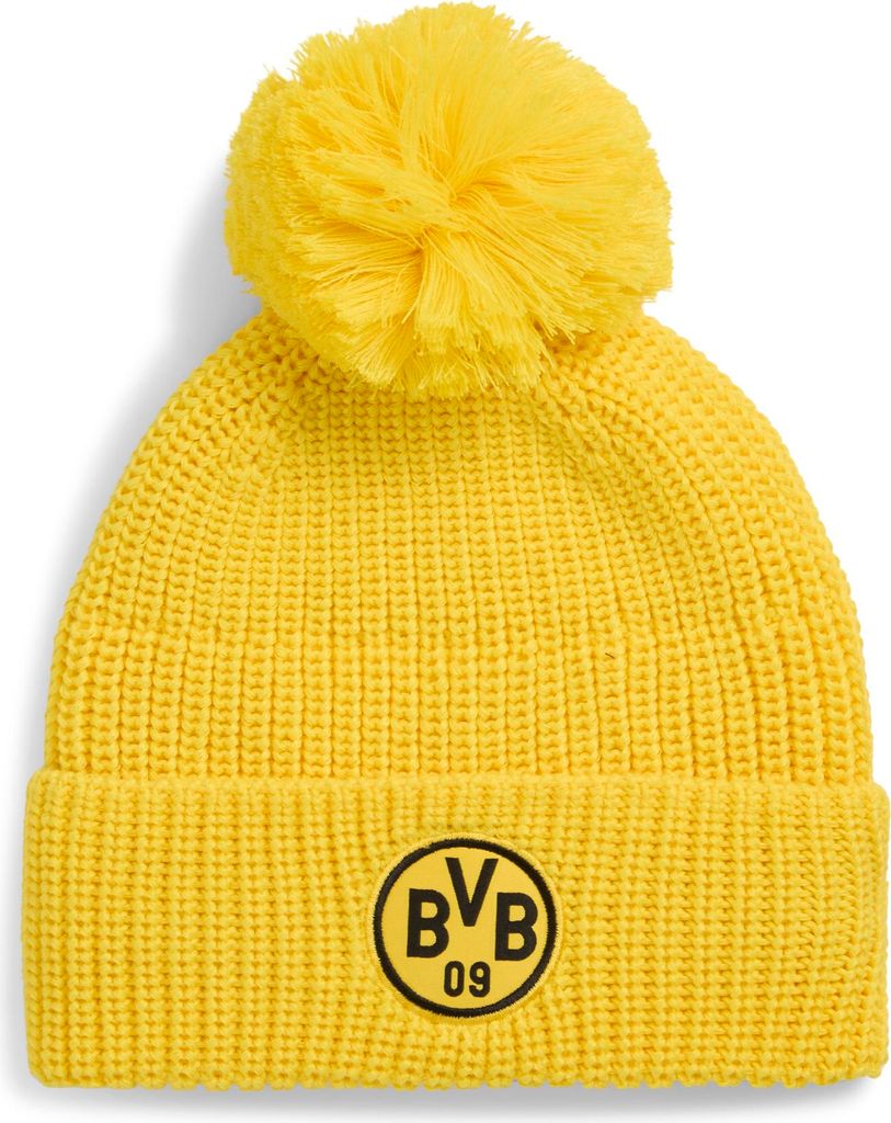 PUMA Mütze BVB Essential Beanie Jr. Faster Yellow - Puma Black gelb