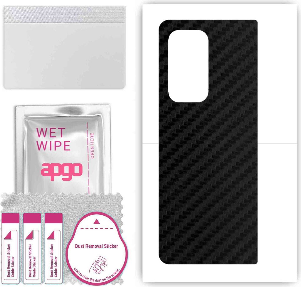 apgo Rückseite Schutzfolie, Skin, kompatibel mit Honor Magic Vs2, Hinten Displayschutzfolie aus Vinylfolie, kratzfest, einfache Montage - Schwarze...