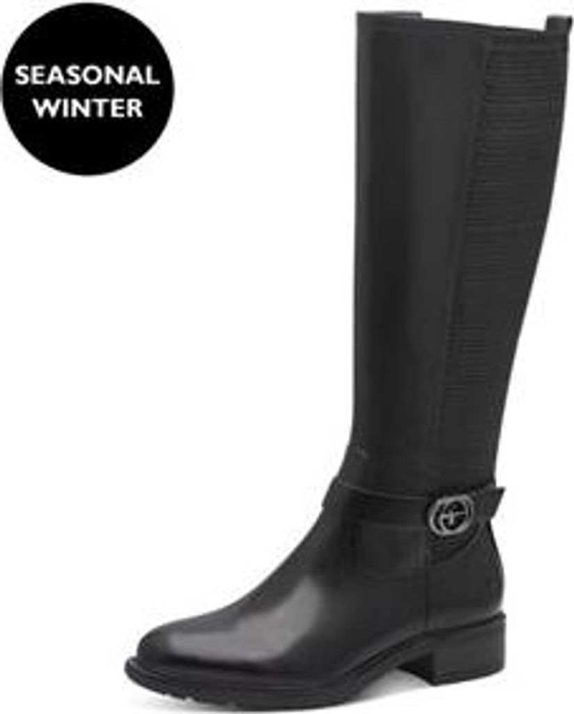 Tamaris Damen Elegante Stiefel 1-25618-43 Schwarz