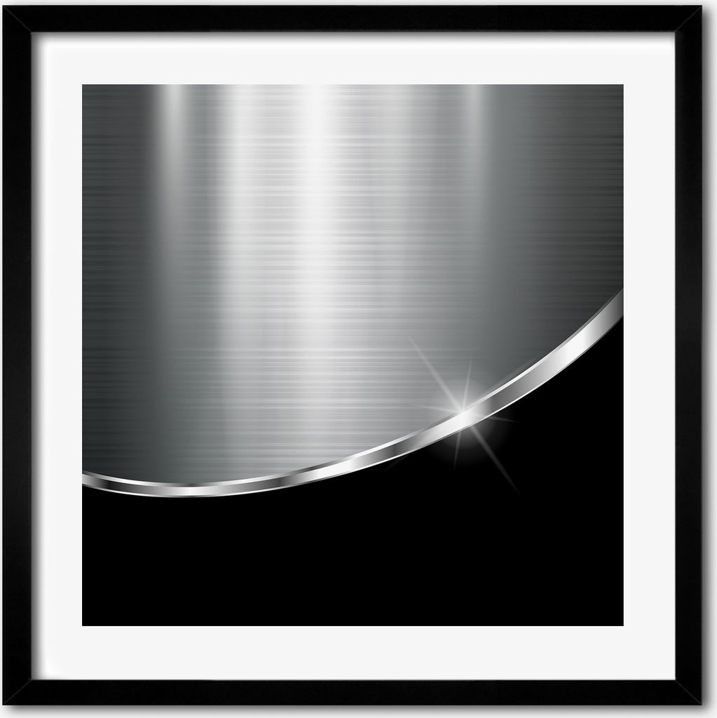 Bild - 50 cm x 50 cm - MDF - Rahmen, Wandkunst - Metall Produktbild 