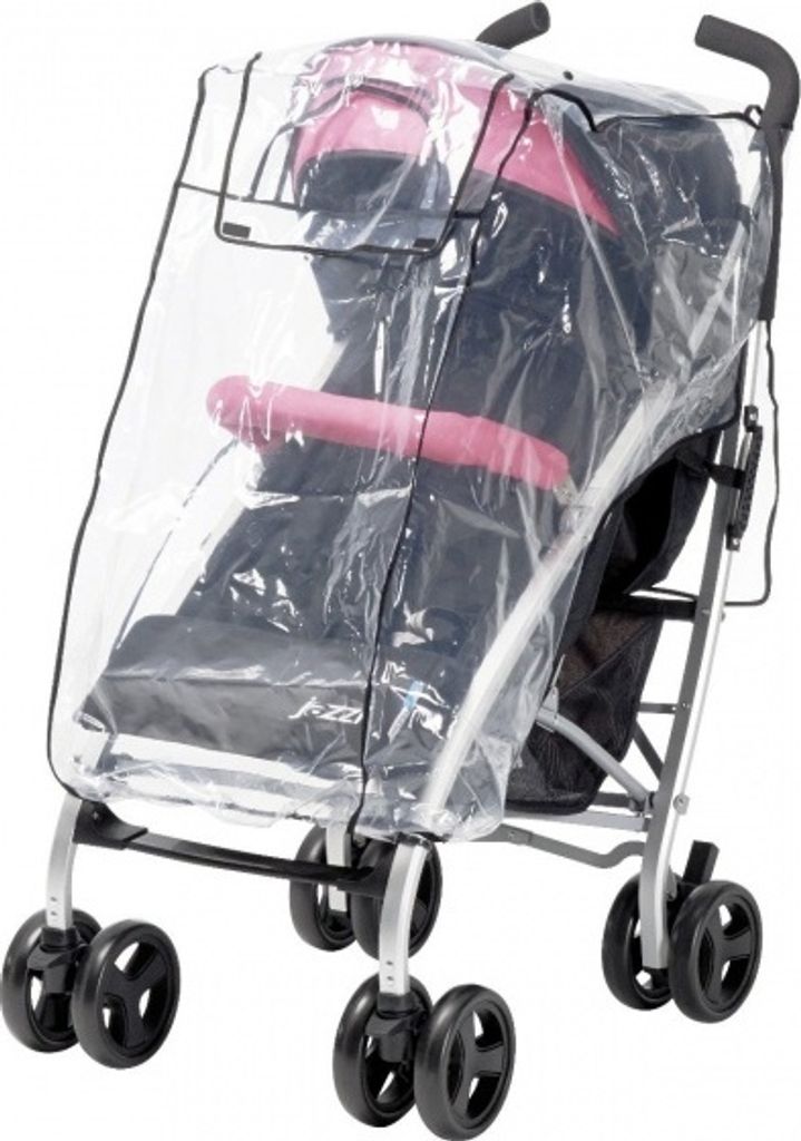 universelle Regenhülle für Kinderwagen transparent Produktbild 