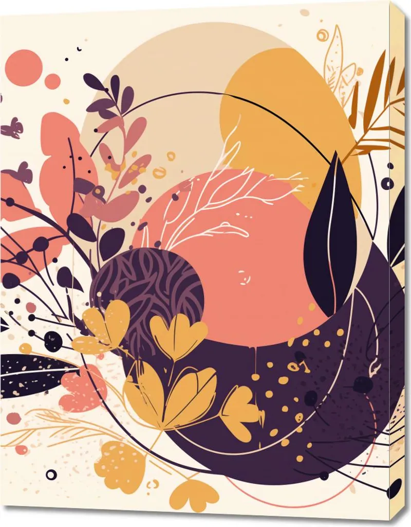 Image Grand Format 70x90 cm Design La Vigueur des Formes Toile Premium