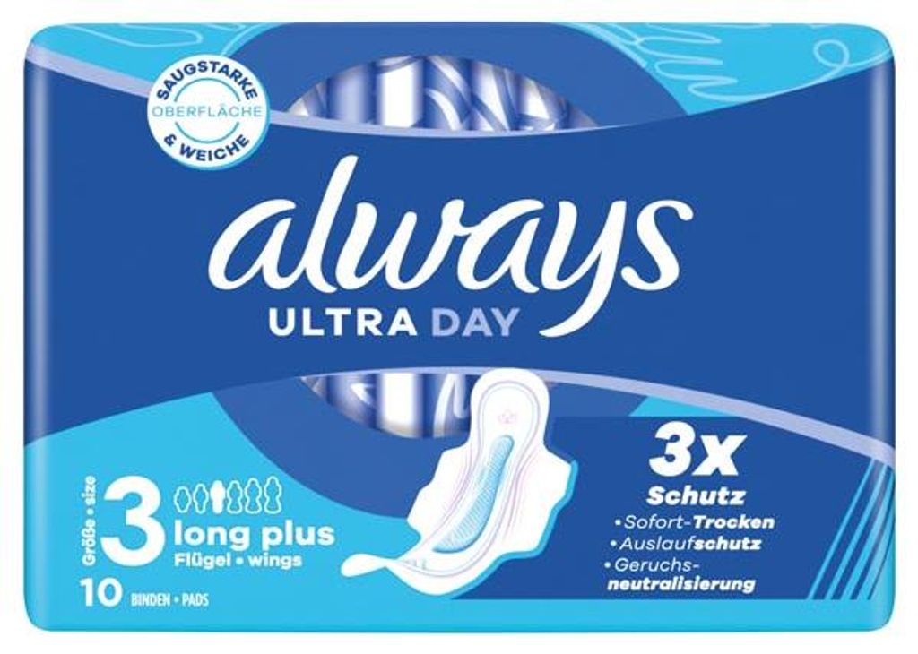 ALWAYS Ultra Dünne Binde Long Plus 10er