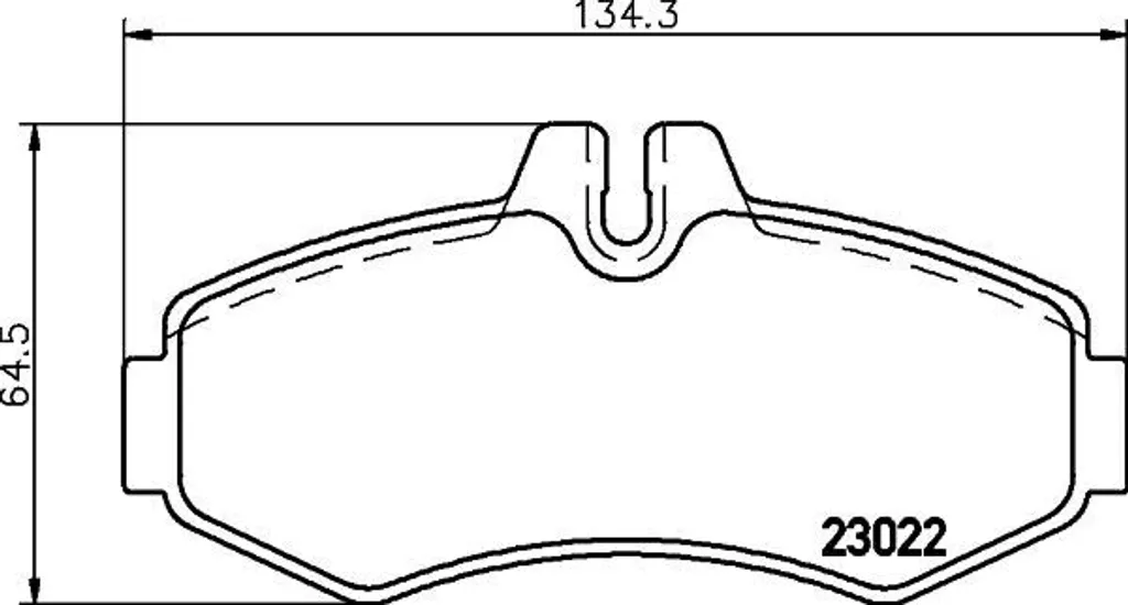 Plaquettes de frein HELLA 8DB 355 008-631 Mercedes Vito W638 OE 4214110