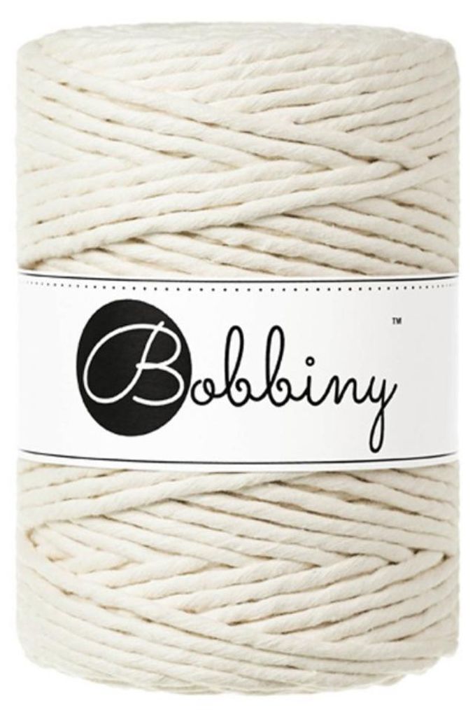Bobbiny Macrame Cord 5 mm 100 m Natural Sznurek Zdjęcie produktu 