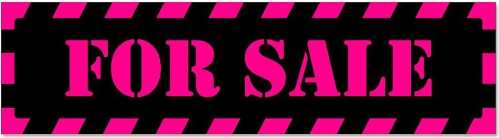 Kiwistar - Autoaufkleber - Pink - Schwarz - 20 x 5,3 cm - forgestreift - Hinweis Aufkleber Sticker für Auto, Kfz, Fahrrad, PKW, LKW
