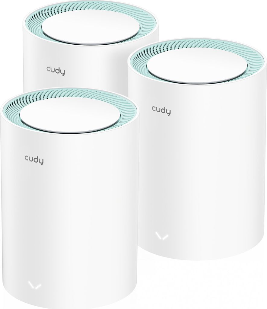 Cudy M1300 3-PACK, Bílá, Vnitřní, Síťový systém, Systém, Obrázek produktu 