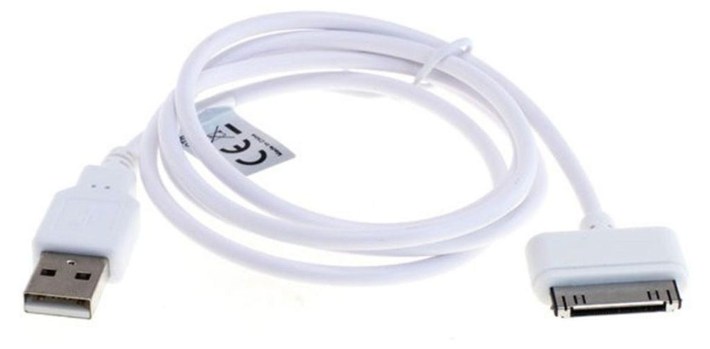 subtel USB Kabel 1m kompatibel mit Apple iPod Mini (1. & 2. Gen.) Nano (1. - 6. Gen.) Touch (1. - 4. Gen.) - MA591G Ladekabel 30 Pin Dock Connector...