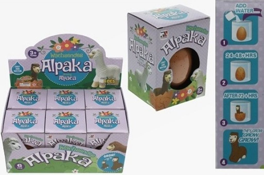 Cornelissen 1015083 Wachsendes Alpaka im Ei XXL