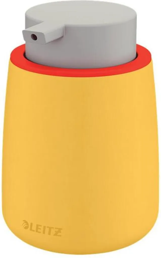 Distributore Sapone Leitz 54040019 Giallo WOW - Ideale per Ufficio e Casa - 1