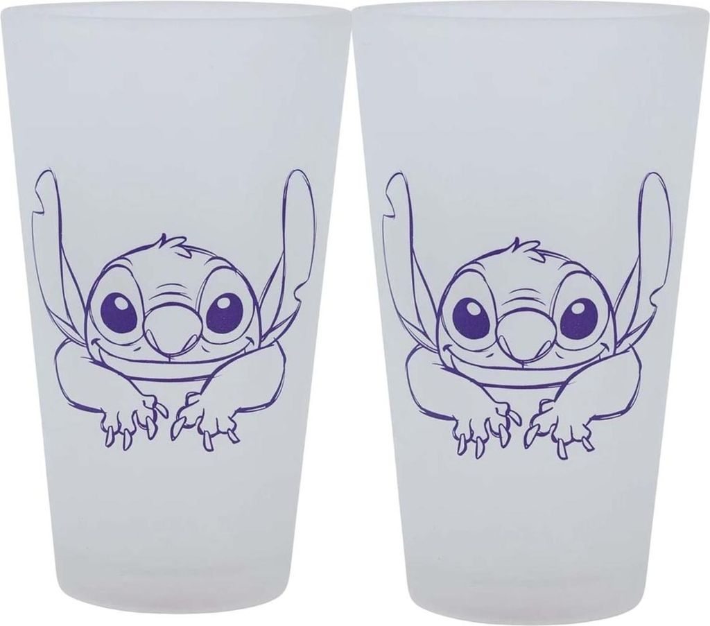Disney Stitch - Set di due bicchieri in scatola decorativa Immagine del prodotto 
