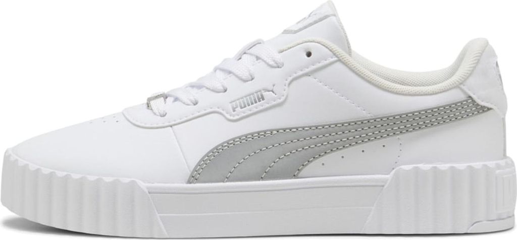 Puma Carina 3.0 Day Night Damenschuhe Halbschuhe sportlicher Schnürer Weiß Freizeit, Schuhgröße:EUR 39 | UK 6