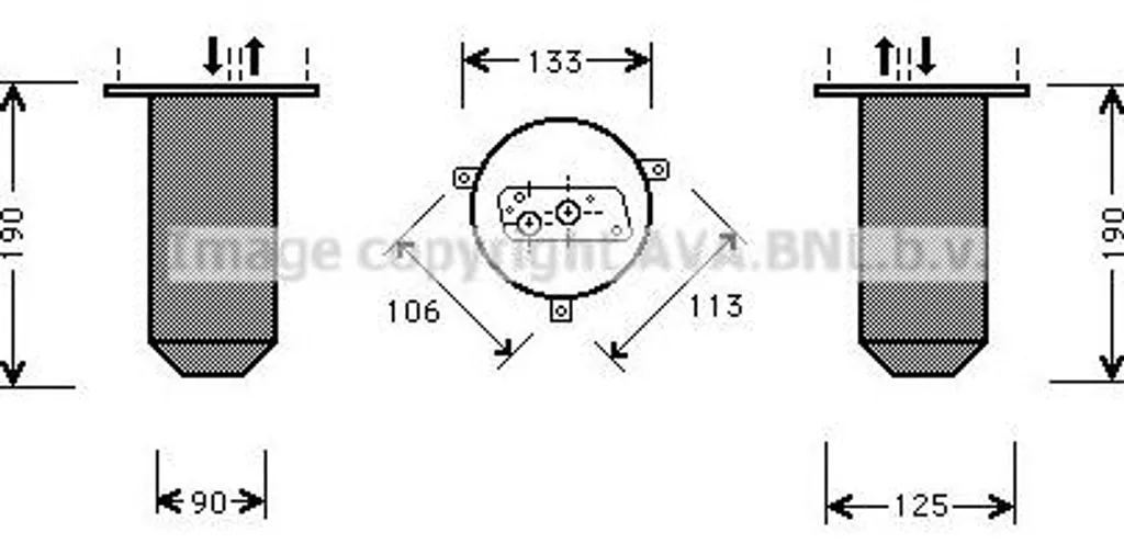 Bouteille Déshydratante Climatisation E39 pour OE 64538375760 AVA