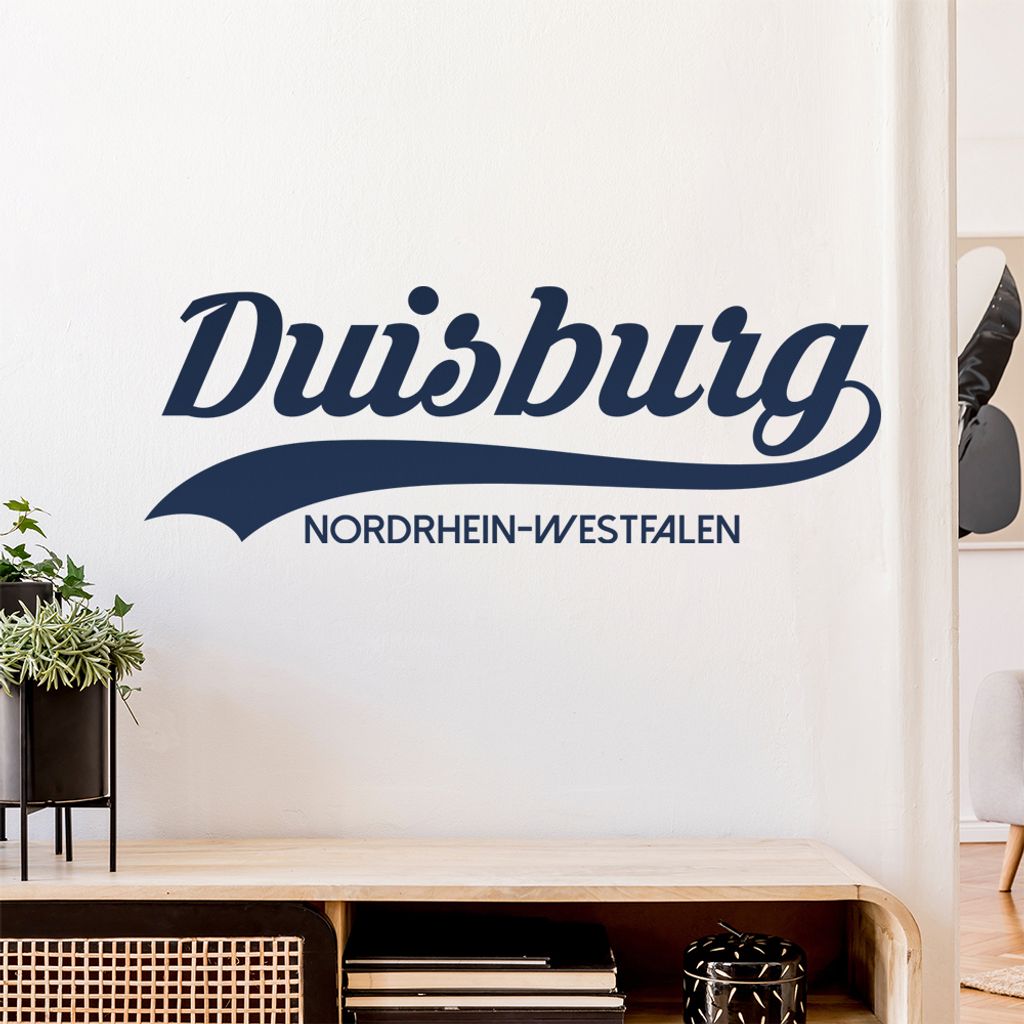 Duisburg Nordrhein-Westfalen Wandtattoo Wandaufkleber Wall Sticker - Dekoration, Küche, Wohnzimmer, Schlafzimmer, Badezimmer
