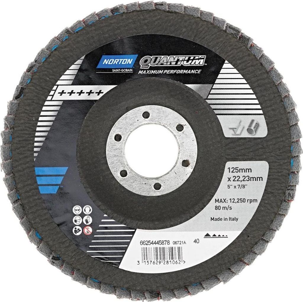 Fächerscheibe Quantum 125 mm P40