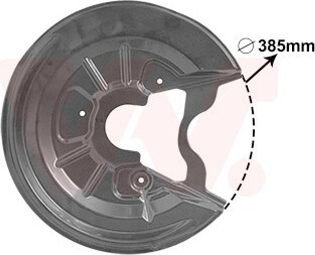 VAN WEZEL Spritzblech Bremsscheibe für VW GOLF VI (5K1) Hinten Links 7623373 Ankerblech