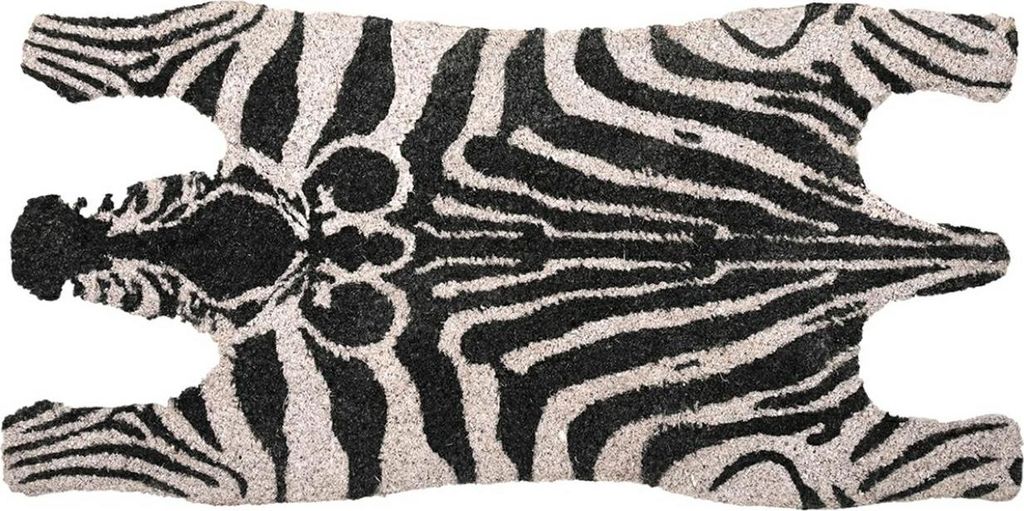 Esschert Design Paillasson avec motif zèbre en fibres de Image du produit 