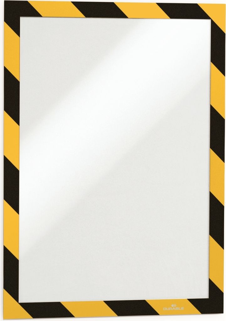 Informationsrahmen Duraframe Security A4 VE=10x2 Stück gelb/schwarz