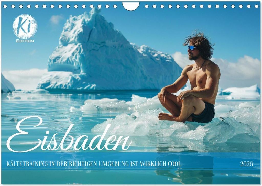 Eisbaden (Wandkalender 2026 DIN A4 quer), CALVENDO Monatskalender
