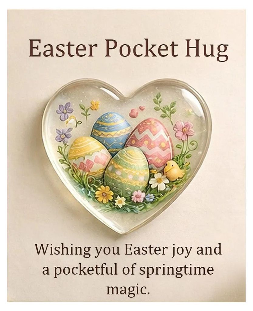 Oster-Taschenumarmung mit Grußkarte, Herzform, Hase, Ei, Schaf, Blume – ein tolles Geschenk für Ostern und andere Feiertage.