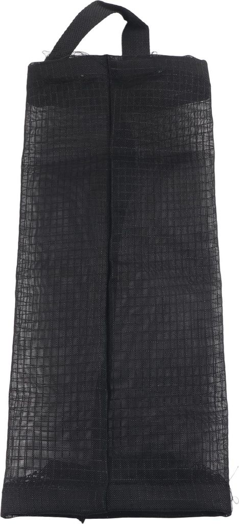 1 Stück Hängender Müllbeutelhalter, Spender, Einkaufstütenbehälter, Küchenorganizer, Schwarz (12 x 12 x 39 + 9 cm)