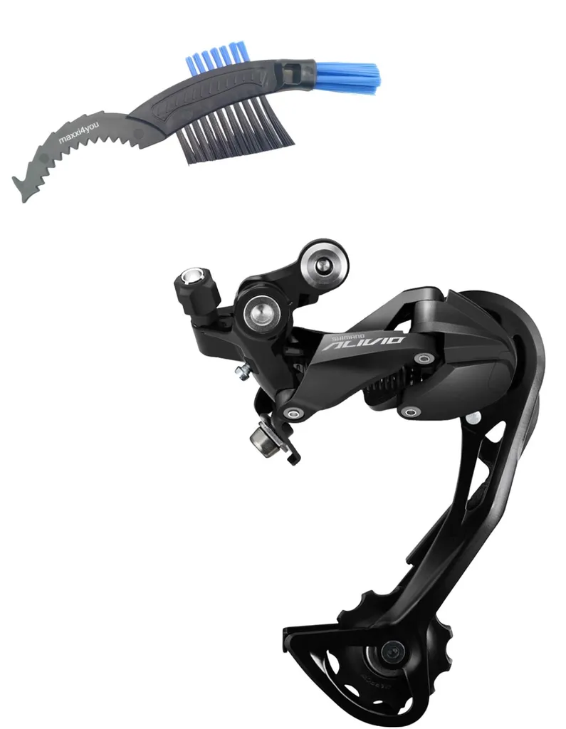 Dérailleur Shimano Alivio RD-M3100 9V Shadow Design et Brosse Incluse