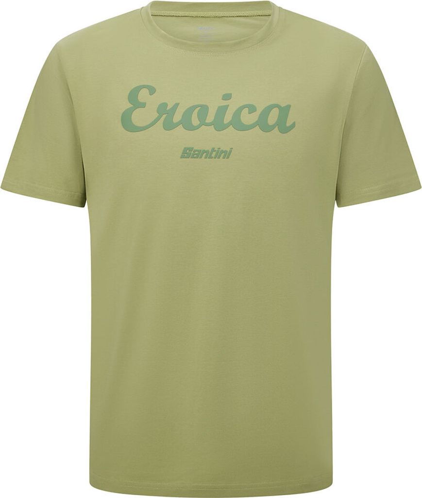 Santini Eroica Strada Kurzarm-t-shirt Grün XL Mann Grün XL