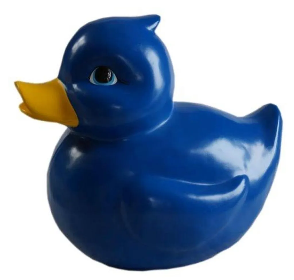 Statue Canard Abstraite Sculpture Artistique en Finition Mate 30cm