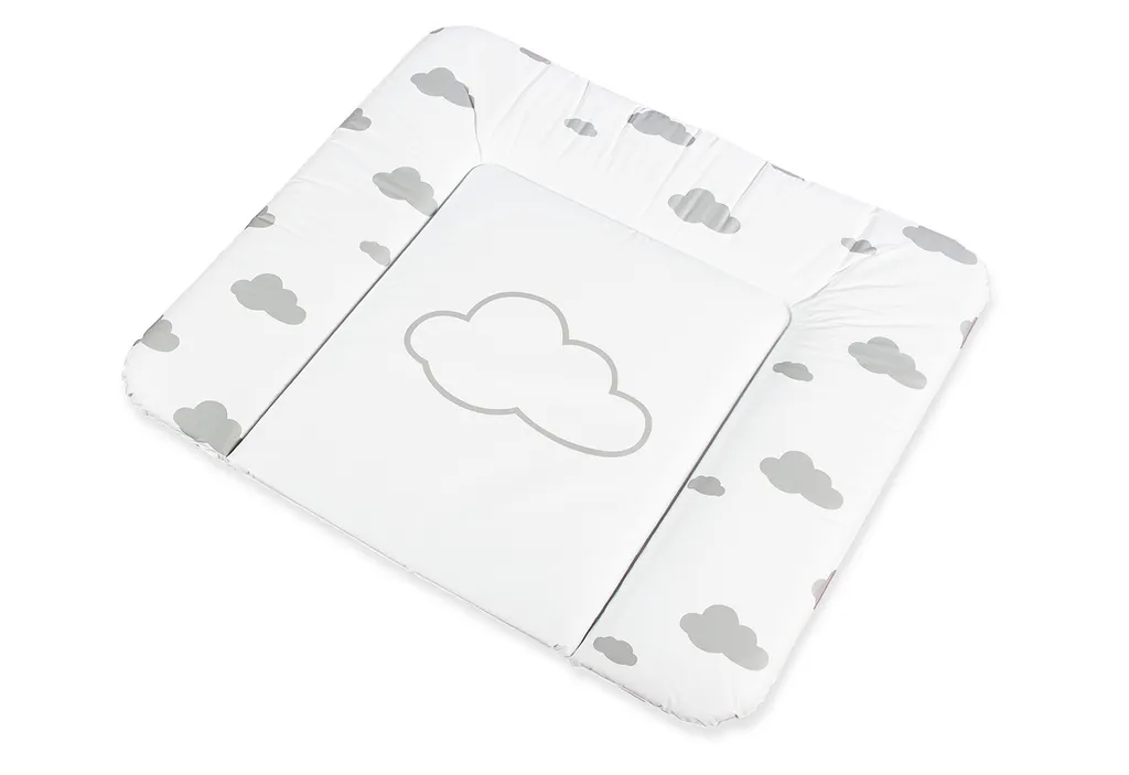 Matelas à langer imperméable Wölkchen gris - Finition film Confort