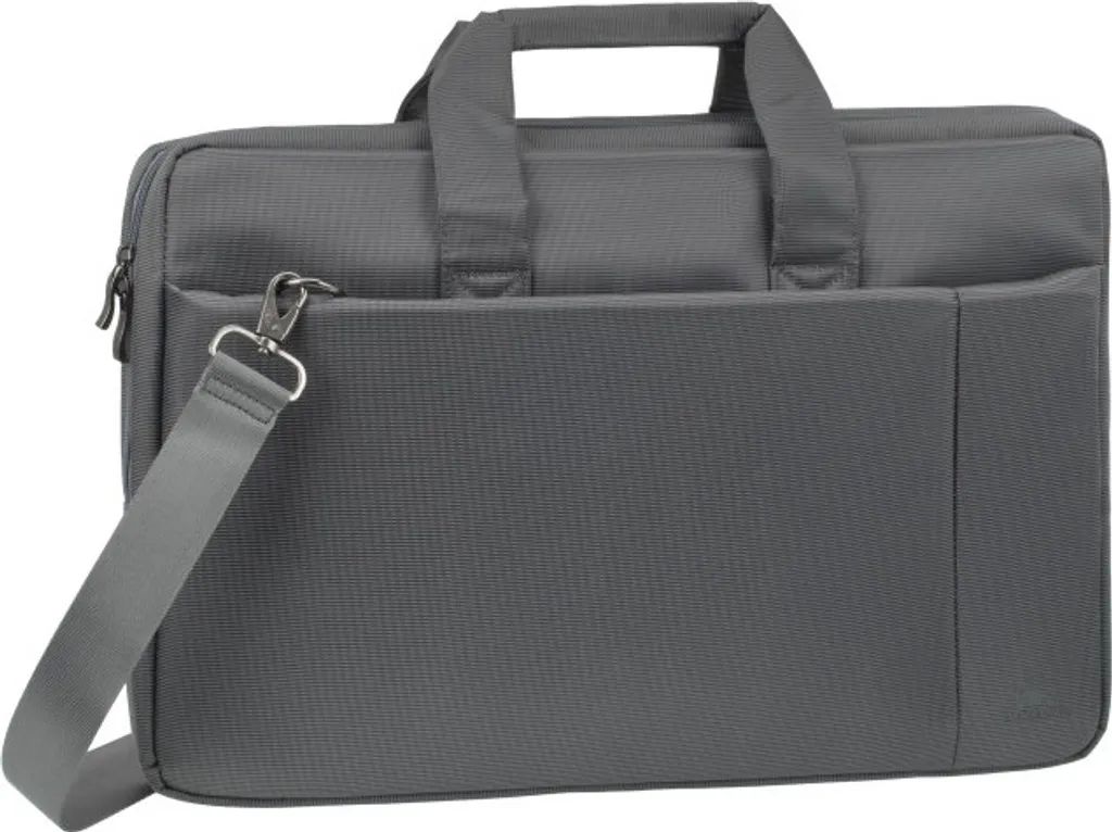 Porte-documents classique Rivacase 8251 gris pour PC portable 17" - 14