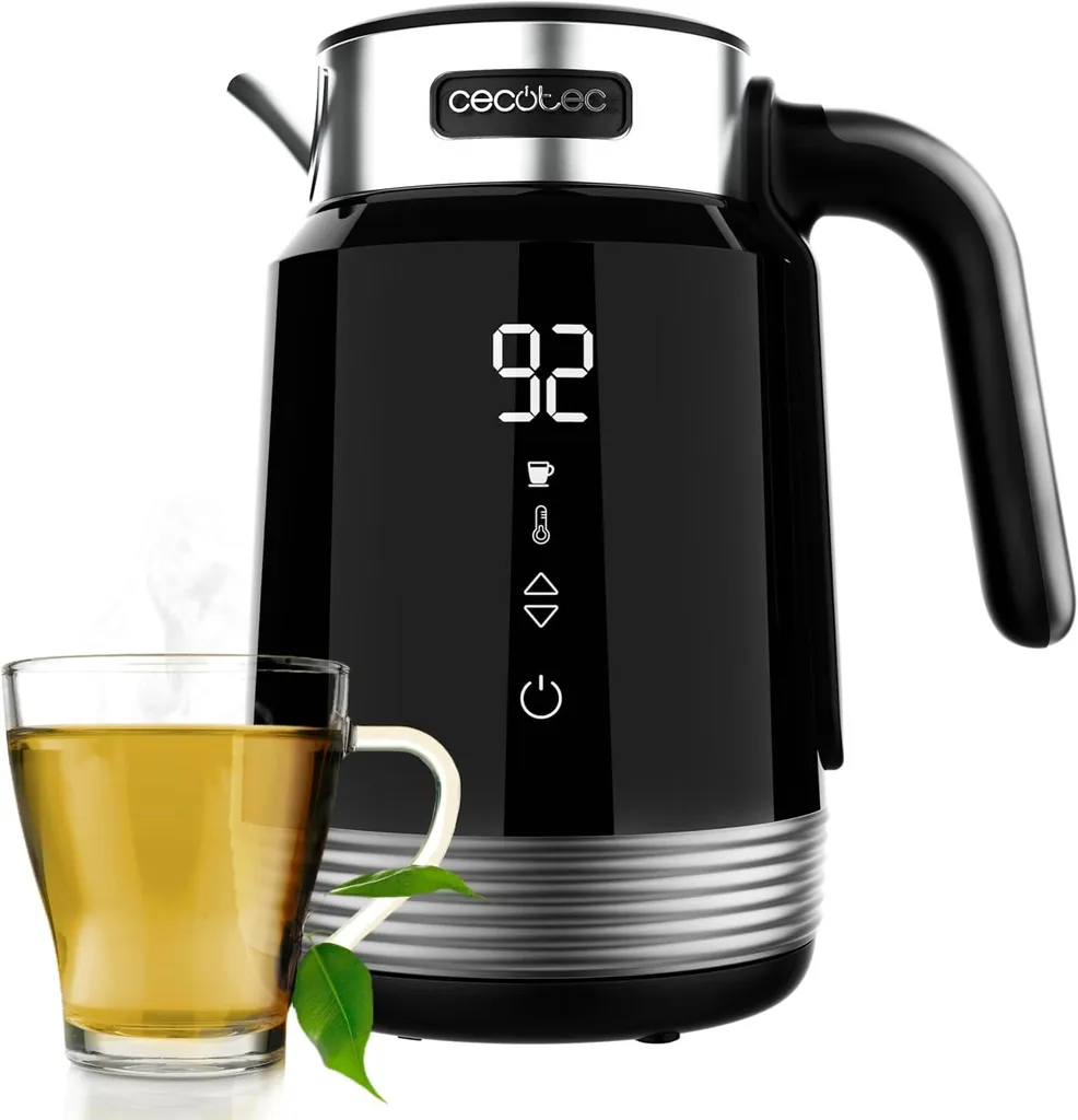 Bollitore Elettrico 1,7L 2200W Touchscreen Acciaio Inox Senza BPA