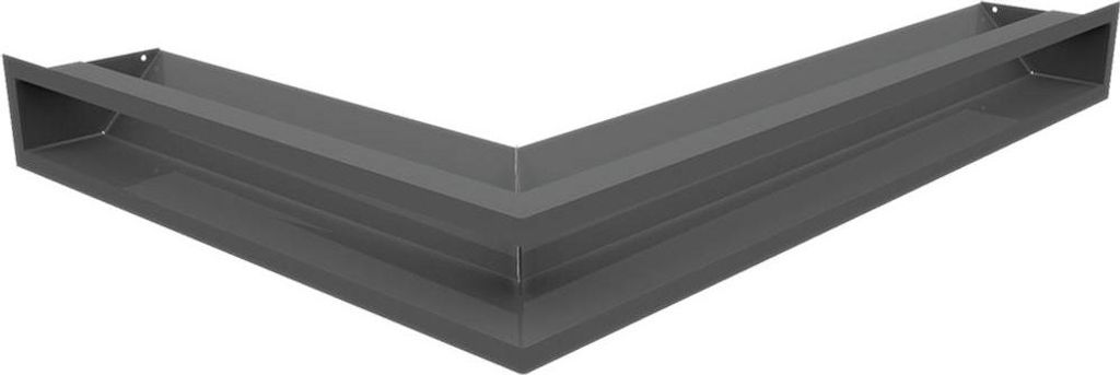 Eck-Lüftungsgitter LUFT rechts 54,7x76,6x9 Graphite Slim